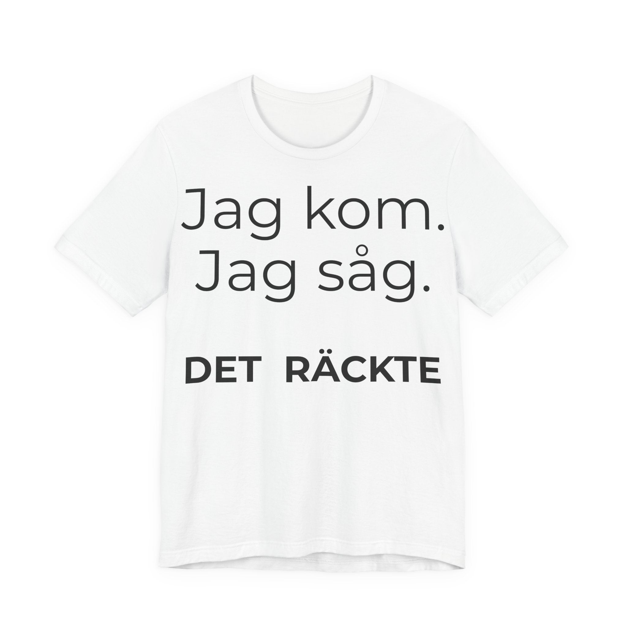 Jag kom. Jag såg. Det räckte