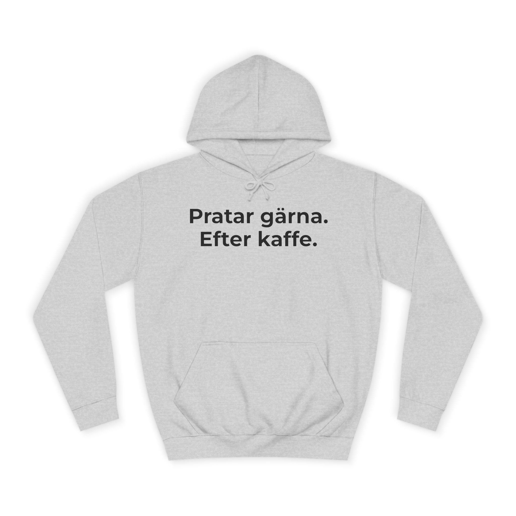 Pratar gärna. Efter kaffe