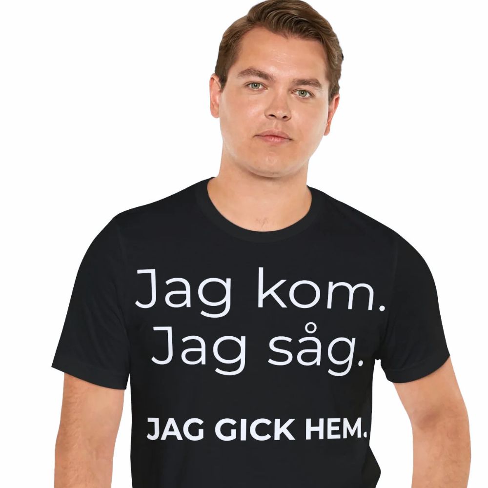 Populär just nu.  Jag kom. Jag såg. Jag gick hem